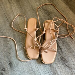 Tie up sandals size 6